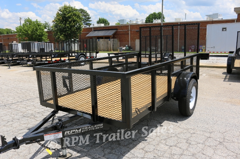 5' x 10' Heavy Duty Open Utility Trailer with 24 High Mesh Sides